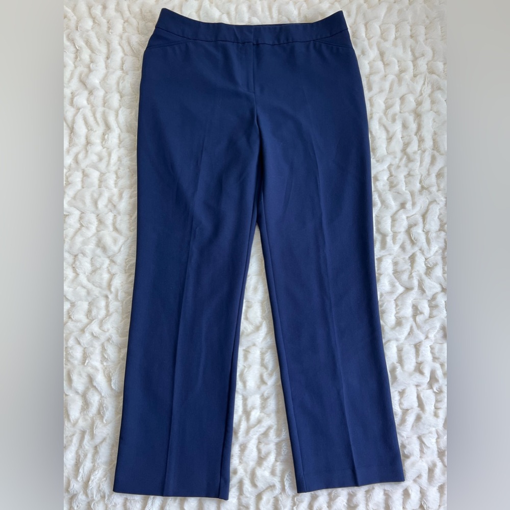 Chico's Womens Pants Size 1.5 Short Navy Blue